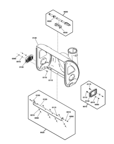 Auger Housing Group Diagram and Parts List for 1697329-00-1026 2020 Briggs and Stratton Snow Blower